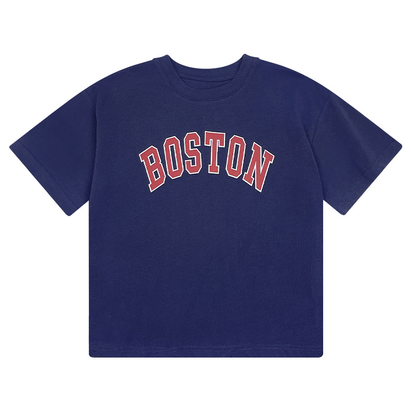 Children's clothing for boys, summer short-sleeved T-shirts, summer cotton for children and boys, summer trendy clothes for big kids, cool and stylish Item Picture