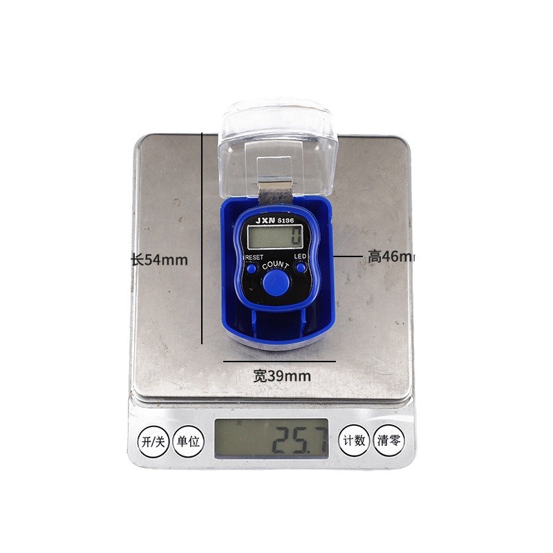 1020 bread box LED counter Manual counter Finger ring counter Transparent gift box counter Item Picture