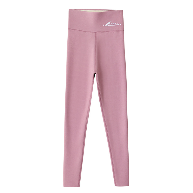 High-Waisted Velvet Leggings For Women New Autumn And Winter With Velvet Thickening Can Be Worn Outside Heating Large Size Seamless Thermal Pants Women Item Picture