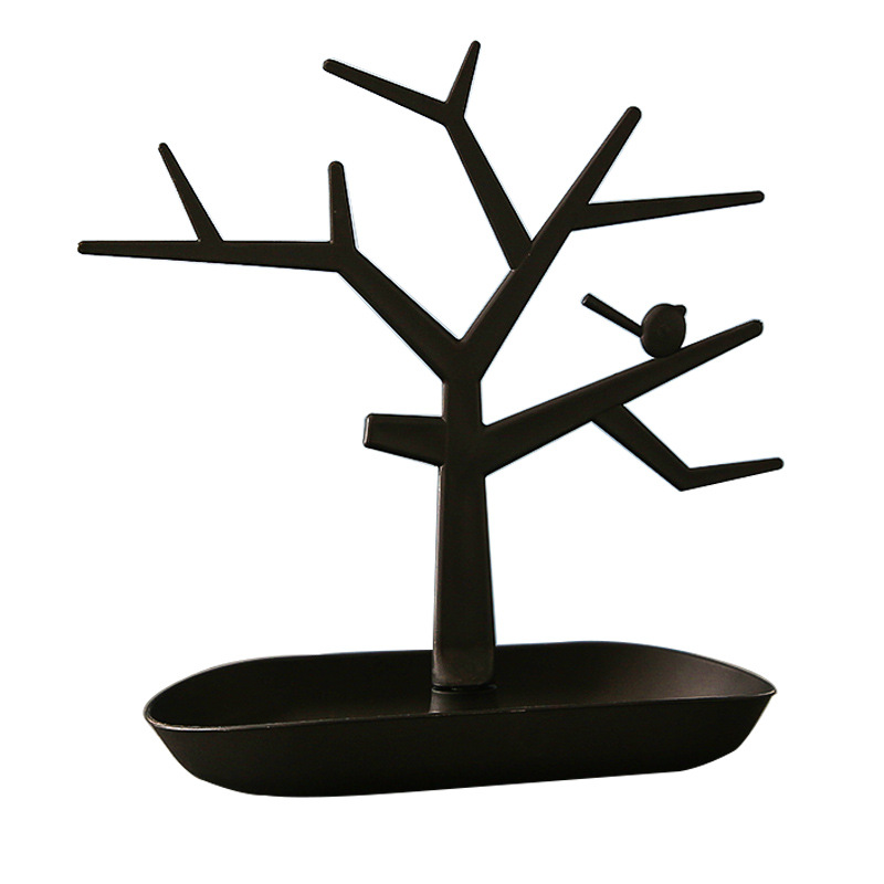 Bird tree ornaments jewelry storage box earrings nails display shelf ornaments tree porch key women's home organizer table Item Picture