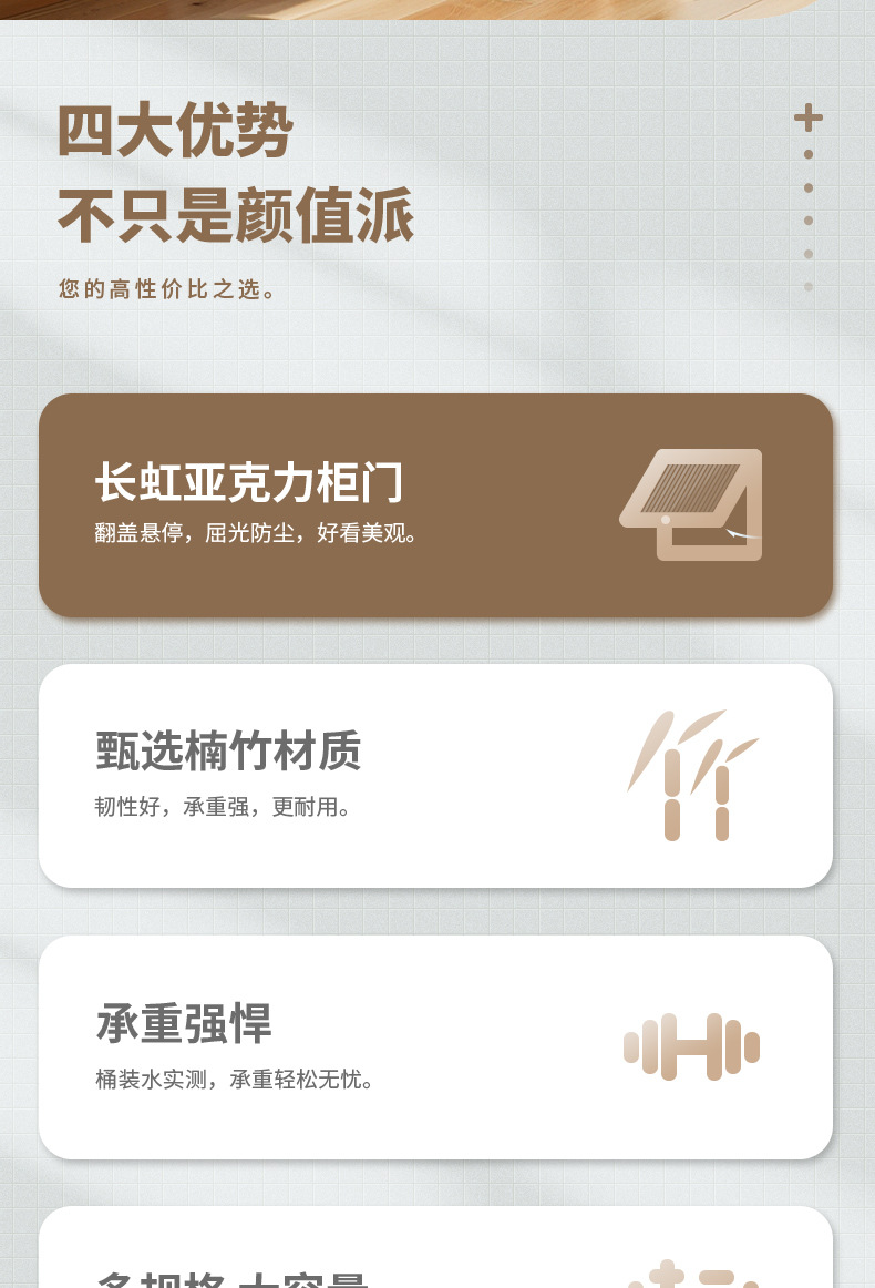 厨房置物架落地多层收纳柜子带门碗橱柜微波炉烤箱锅架餐边储物柜详情2