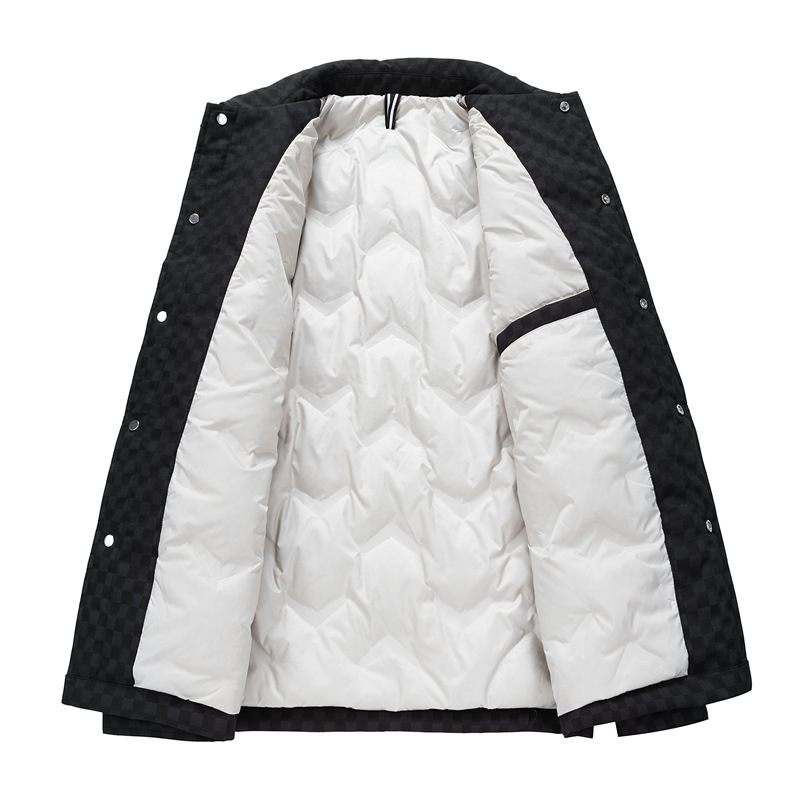Men's lapel down jacket 2024 Winter new Men's Korean-style slimming youth warm and cold-proof casual jacket Item Picture