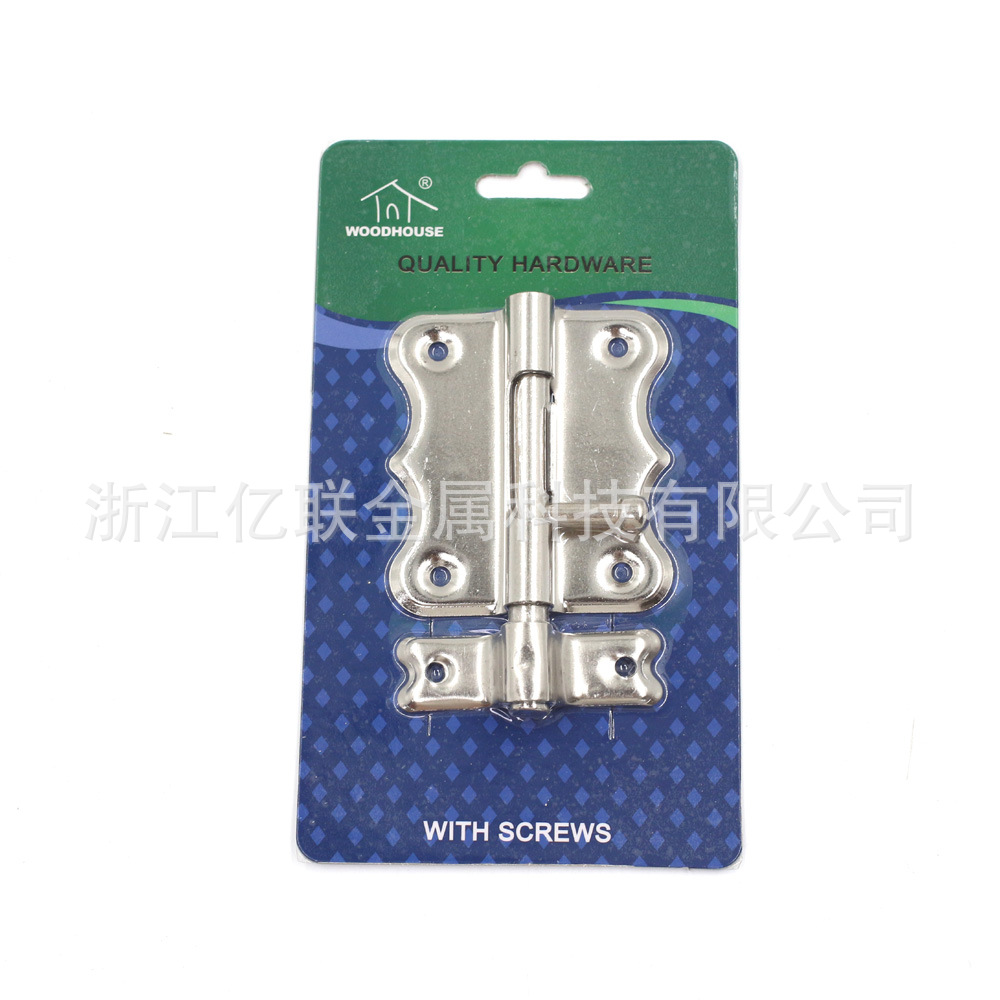 The source factory supplies a variety of specifications of iron copper-plated and nickel-plated butterfly pin lightweight iron door bolts Item Picture