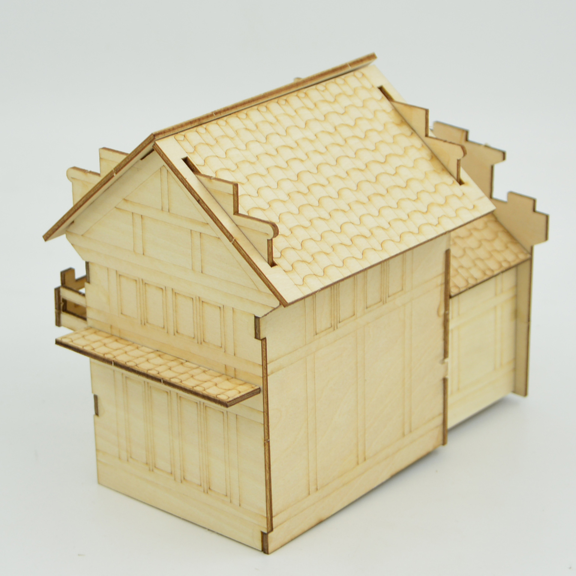 Innovative model of Chinese courtyard architecture, Chinese-style DIY wooden ancient buildings, large villa house toys Application Scenario