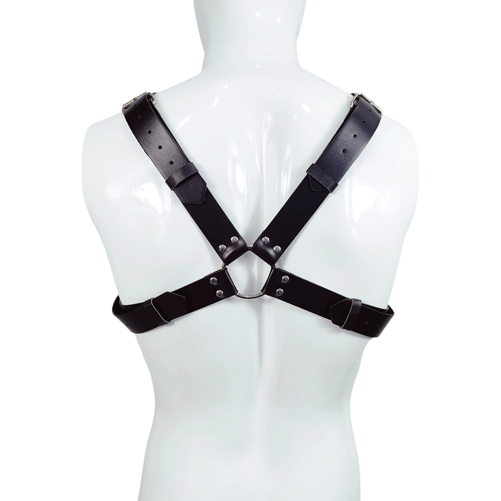 Sex toys men nightclub display leather sex props full body bondage clothing straps Item Picture