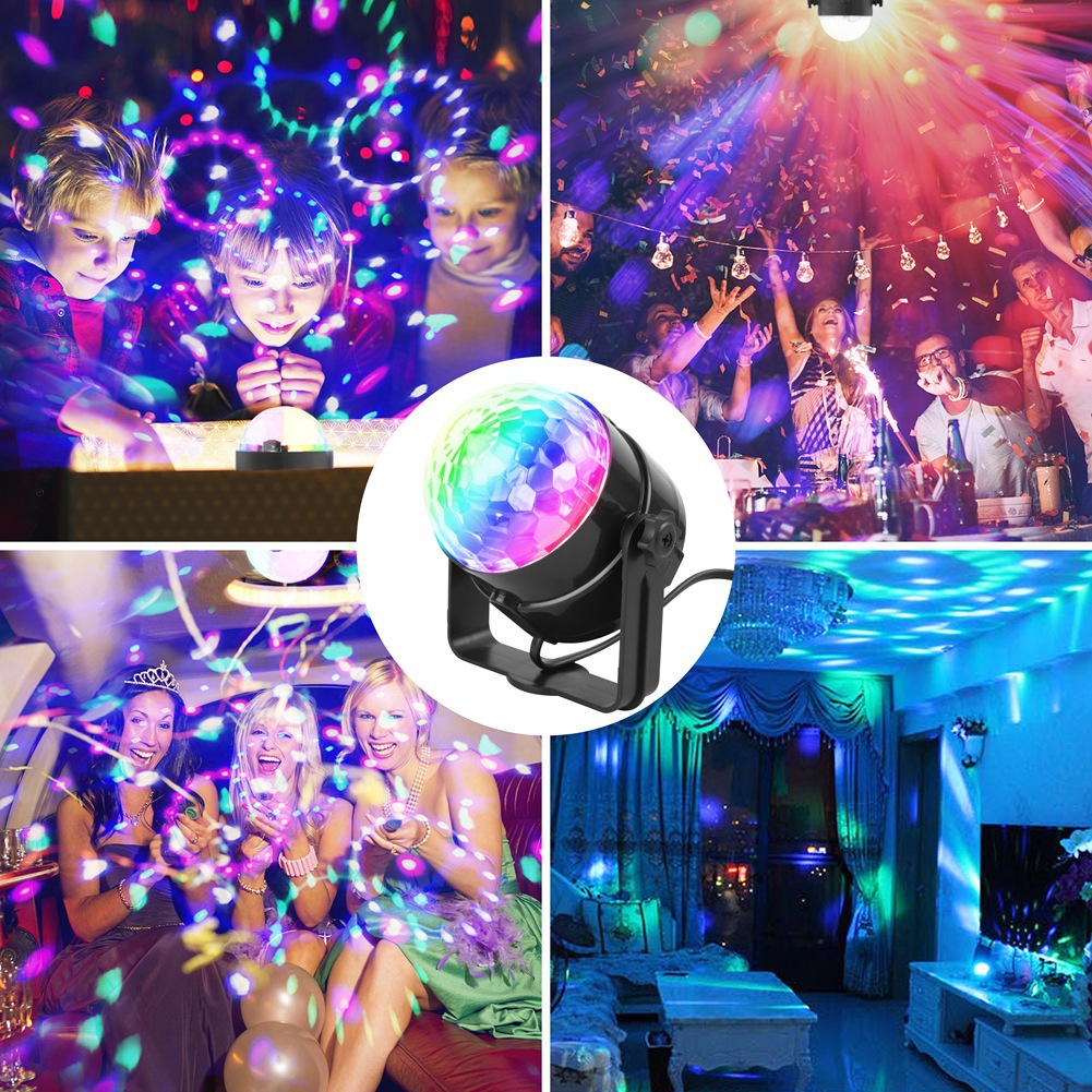 Cross-border LED remote control mini magic ball, crystal magic ball light, stage light, KTV stage light, flash light, bar light Application Scenario