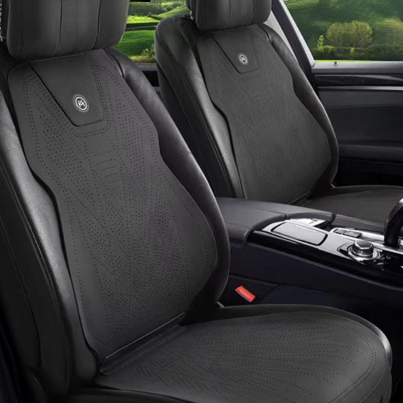 汽车坐垫/面包车座套/汽车四季垫/麂皮绒布料/摩托车座包隔热膜产品图