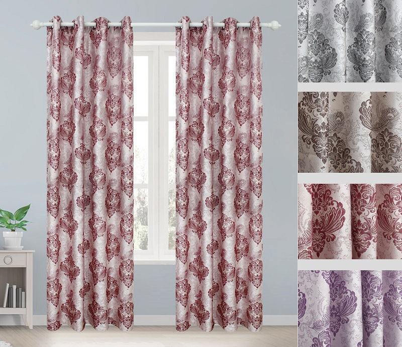 Jacquard Cloth Iris Living Room Bedroom Curtain Cloth Shading Fabric Manufacturers Direct Sales Item Picture