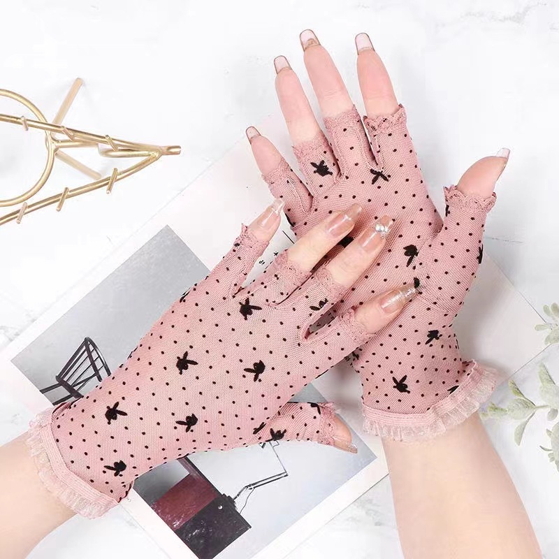 Manufacturers Half Finger Lace Gloves Short Summer Sun Protection Gloves Bride Wedding Gloves Driving Gloves
