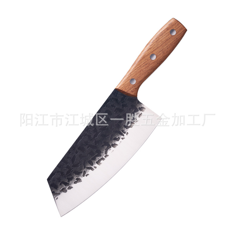 工厂直供家用女士菜刀厨房刀具花梨木手柄切片刀5铬15钼钒家用菜详情图5