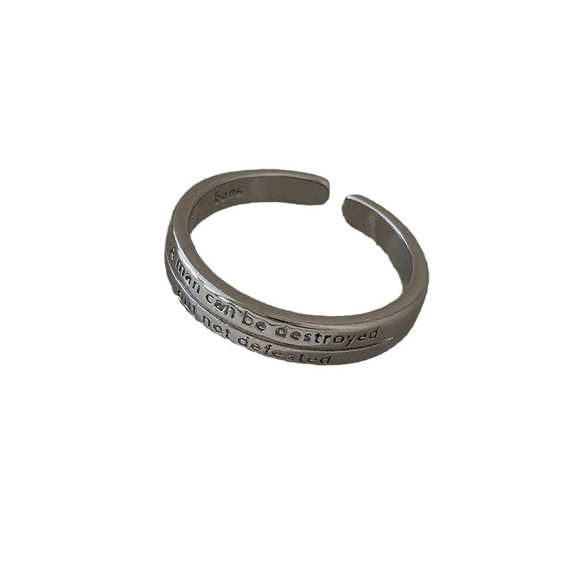 Anillo de anillo de color de plata conjunto de tres piezas para mujer viento frío temperamento simple versátil anillo de dedo índice ins influencer personalidad anillo de cola Item Picture
