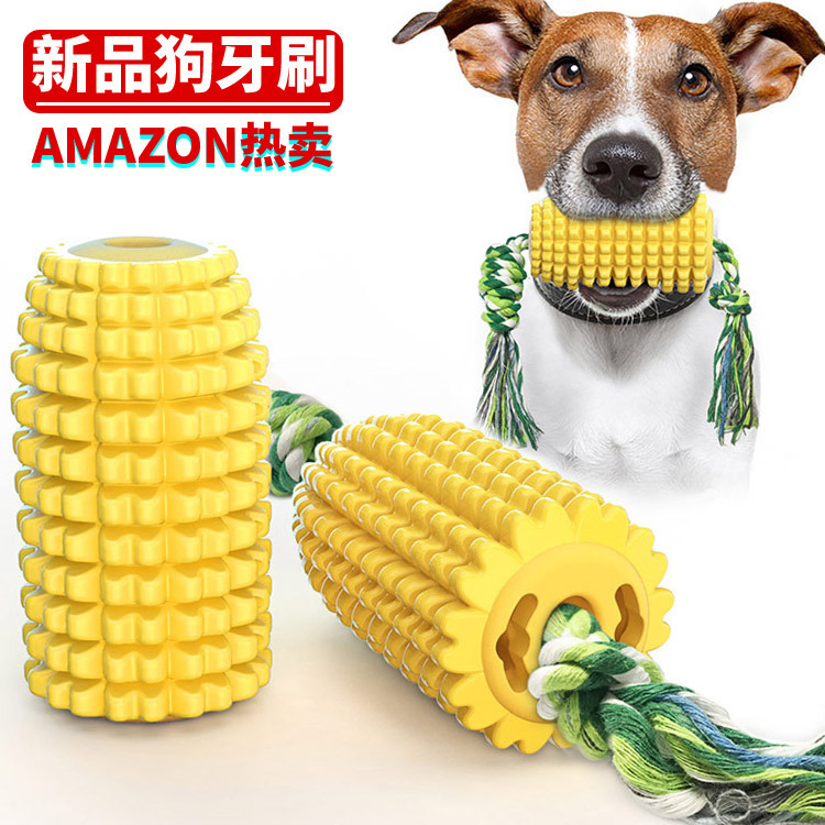 Amazon cross-border dog teething sticks, cotton ropes, corn chewing dog toys, floating dog toothbrushes, pet supplies Application Scenario