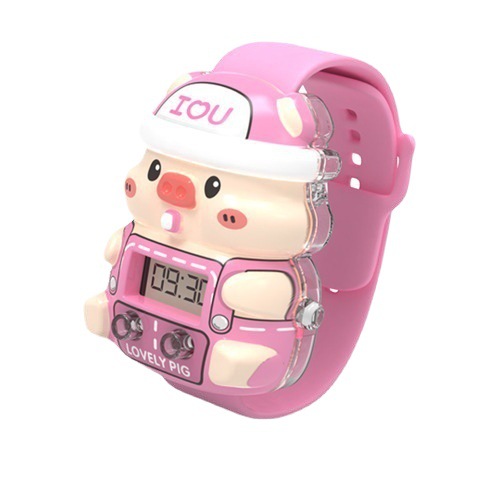 Wholesale of cute cartoon electronic watches, music, seven-color luminous toys, and educational gifts for kindergartens Item Picture