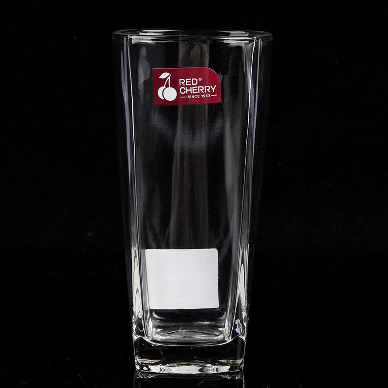 厂家塔斯曼水杯透明四方啤酒杯批发 多规格家用喝水杯四角玻璃杯详情图2
