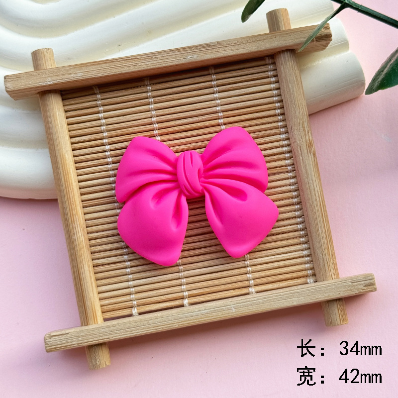 Cartoon simulation bow tie diy resin accessories, phone cases, cream glue DIY hair clips, wholesale of handcrafted materials pic 30