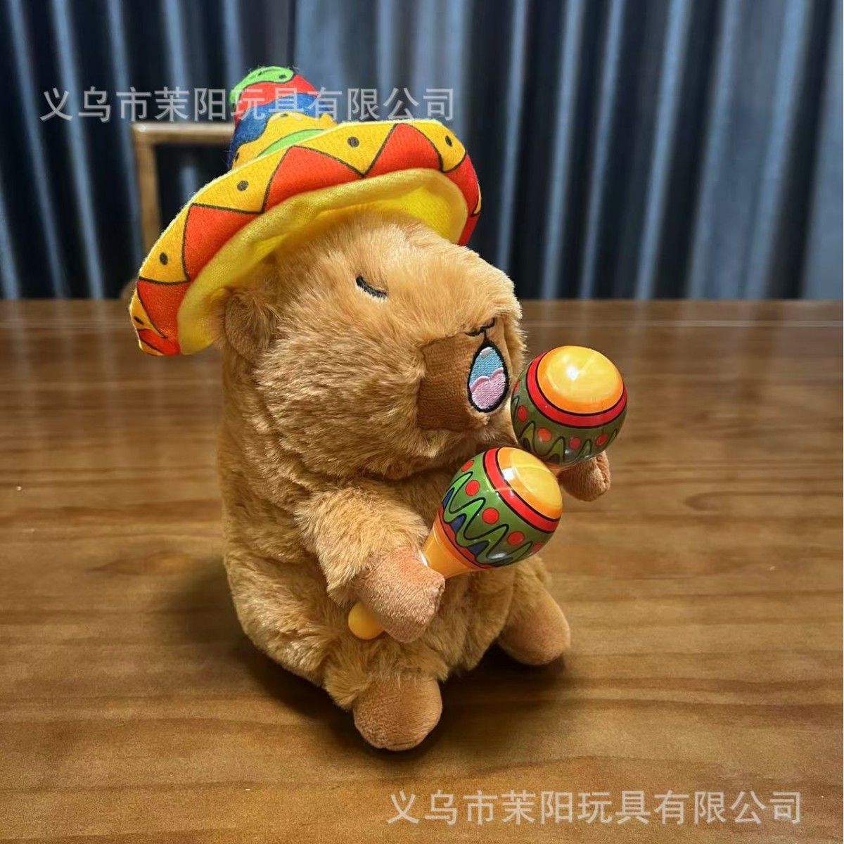 Cross-border new singing Capybara capybara plush toy, electric dancing and recording, birthday gift for girls details Picture