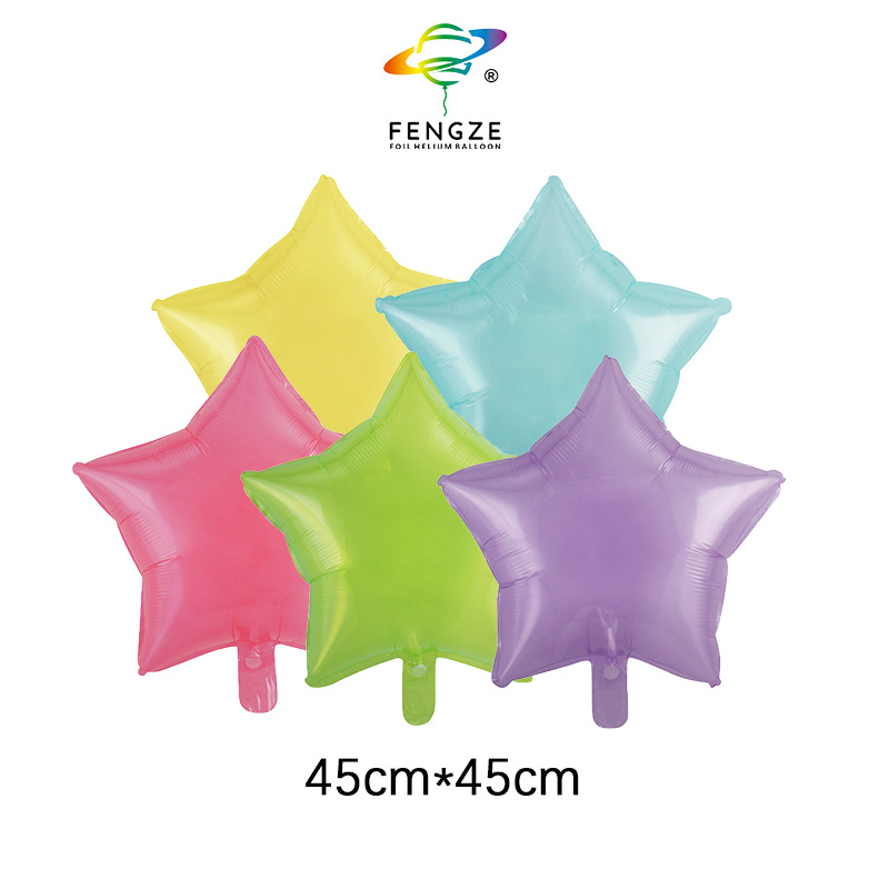 Instagram-style Internet celebrities are popular with transparent jelly, crystal-colored floating air balloons, heart-shaped round balls, and five-pointed star balloons Specification image