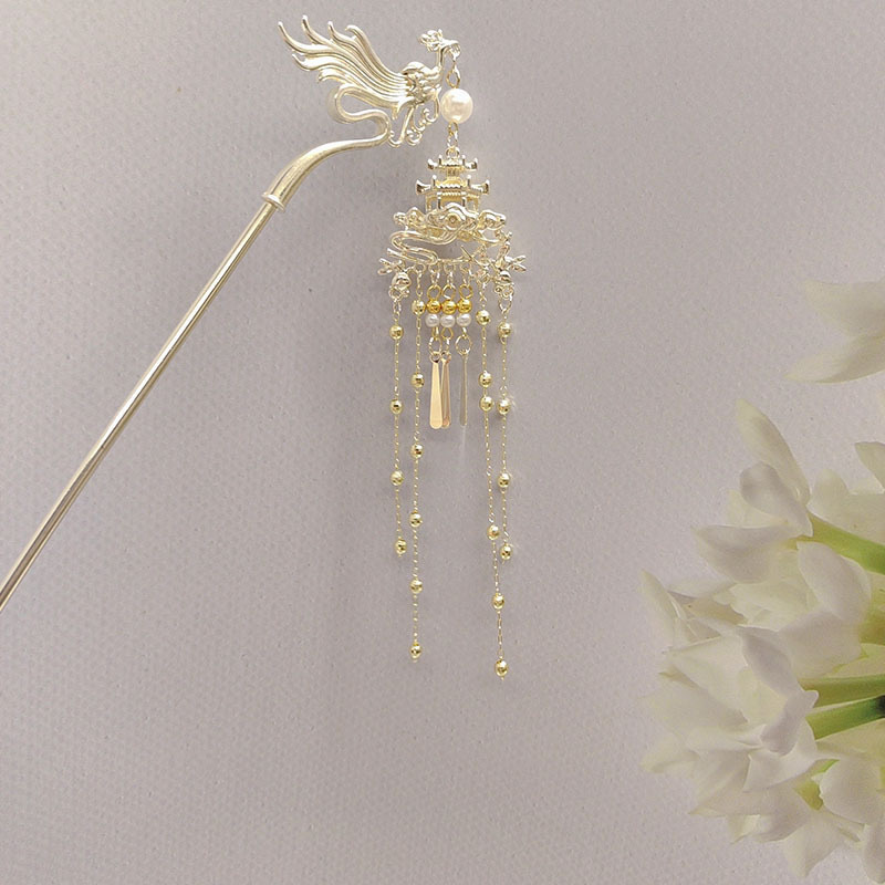 A collection of Chinese-style and trendy hairpins, featuring ancient charm, updo hairpins, and a new Chinese high-end feel. Hanfu accessories, hairpins, headwear, and hair accessories for women Specification image