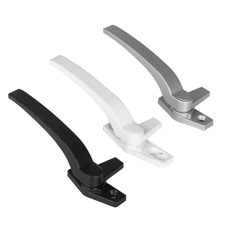 Handle aluminum window lock accessories handle lock indoor lock black handle hardware aluminum window accessories handle rust-proof Item Picture