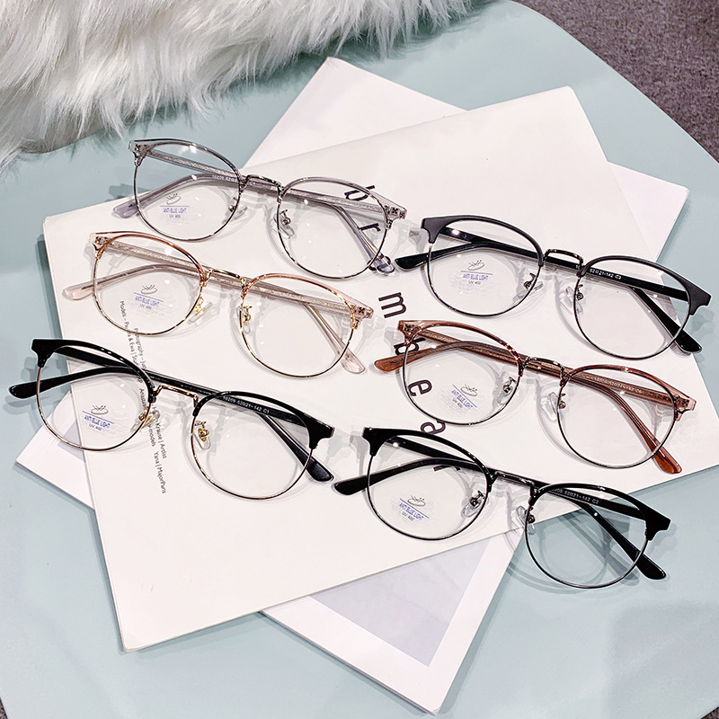 10209新款半金属眼镜框防蓝光眼镜平光镜无度数厂家批发跨镜镜架详情图4