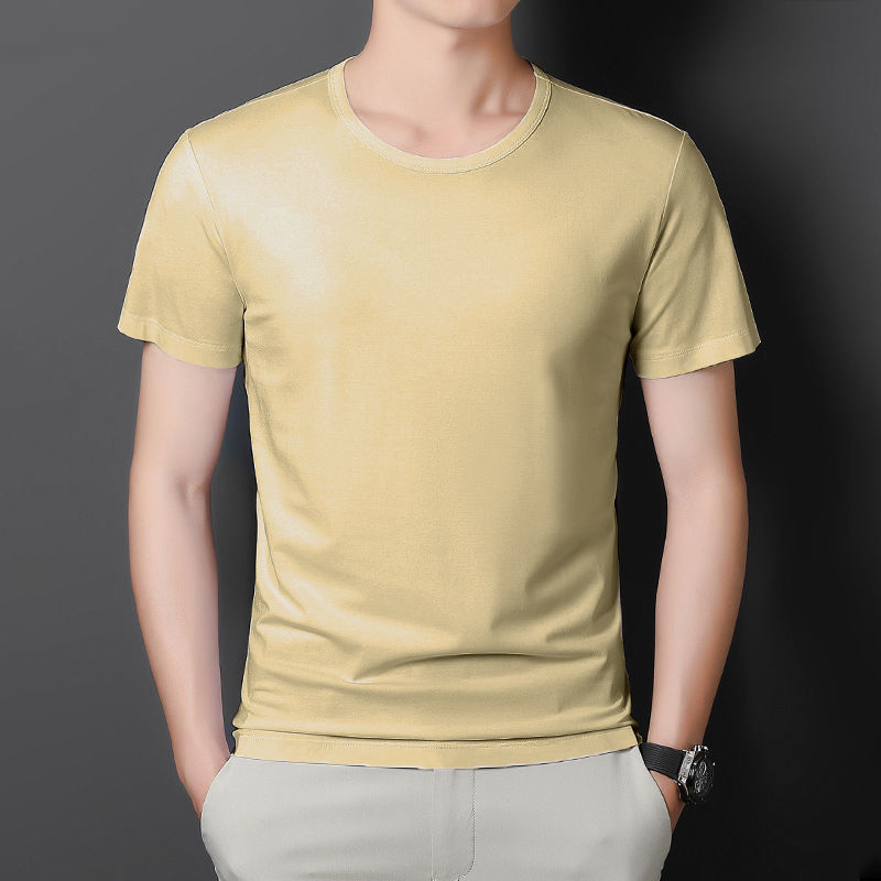 2022 Summer Men's short-sleeved T-shirts, teenagers' half-sleeved body T-shirts, summer base layer T-shirts, plate-size men's undershirt Application Scenario