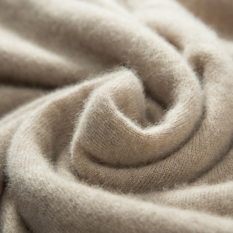 New autumn and winter cashmere sweater for men, semi-high neck solid color inner layer sweater, business casual wool base knitted sweater Specification image