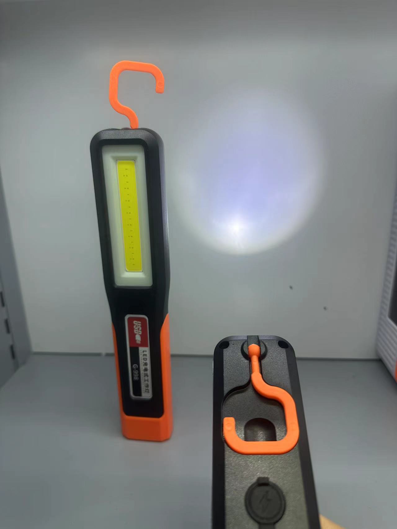 Mini portable led machine tool repair light, strong magnetic iron flashlight, strong light charging, outdoor ultra-bright lighting pocket light Specification image