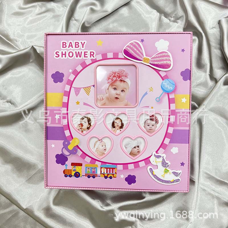 Baby growth album, children's photo album, 600-inch thin album, pocket photo album, student graduation commemorative album Specification image