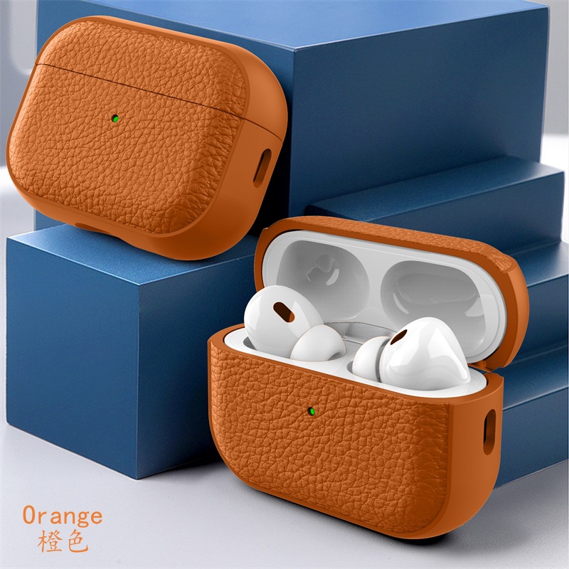 Suitable for airpodspro3 case, Apple pro2 second-generation leather texture Bluetooth soft case, and airpods4 earphone case pic 14