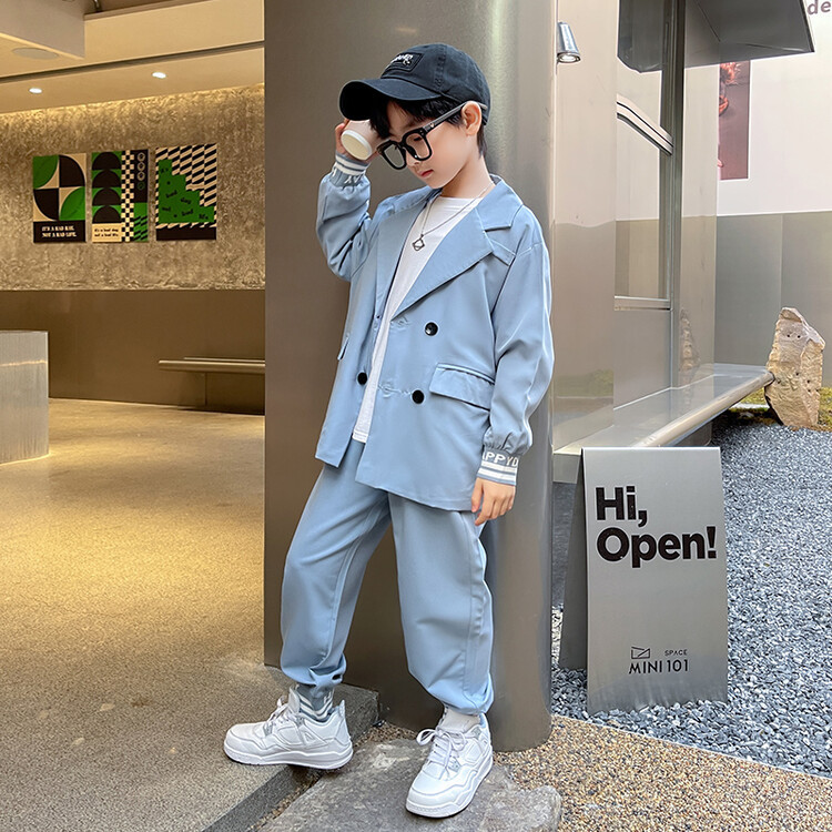 A set of British-style evening gowns for men, spring and autumn children's small suits, and a two-piece casual suit for flower girls Application Scenario