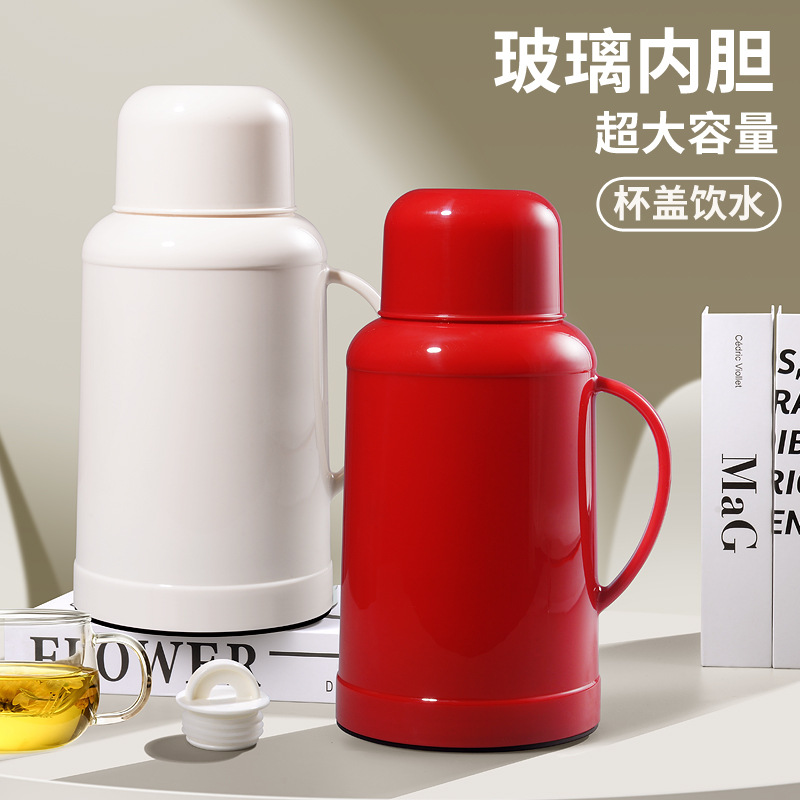New type of thermos, small insulated water bottle, household insulated water bottle, dormitory covered water bottle, large capacity thermos, boiling water bottle details Picture
