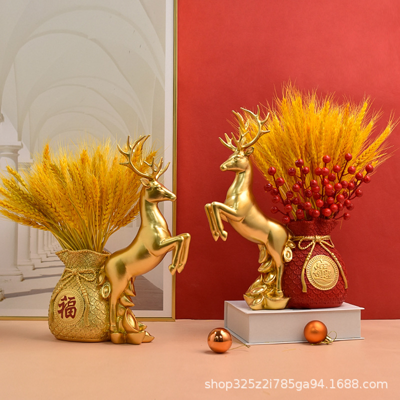 客厅落地摆件实物图