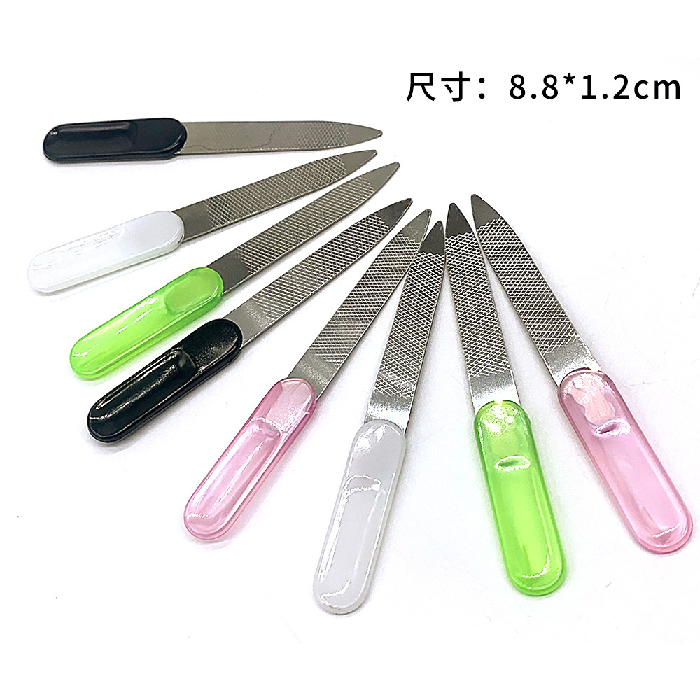 Stainless steel nail file sharpening nail tools pedicure rub bar sand bar polishing bar nail tools wholesale