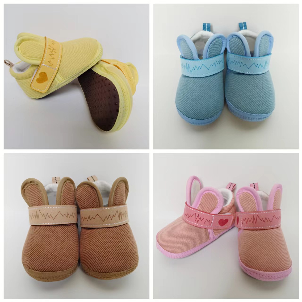 Autumn and winter baby ankle boots, men's cotton shoes, walking shoes, soft-soled shoes, newborn baby shoes, women's 0-6 to September months, fleece and thickened
