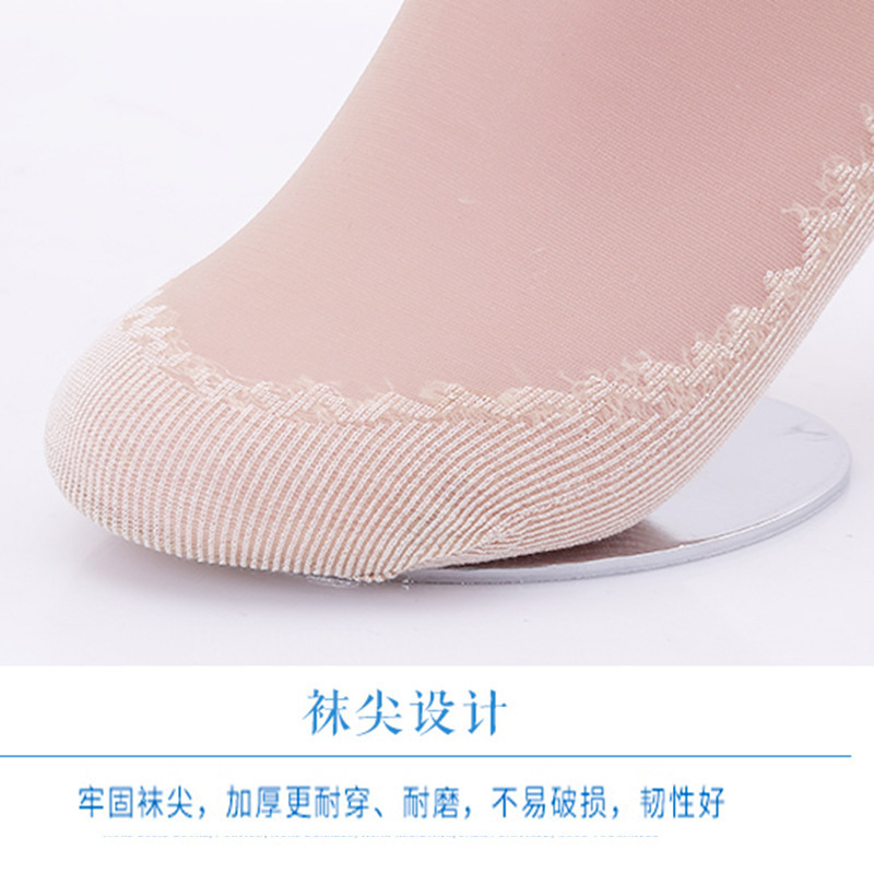 袜子地摊一件代发棉底天鹅绒女短丝袜中筒袜棉吸汗防滑底防勾丝春秋肉肤色按摩袜一件代发详情图4