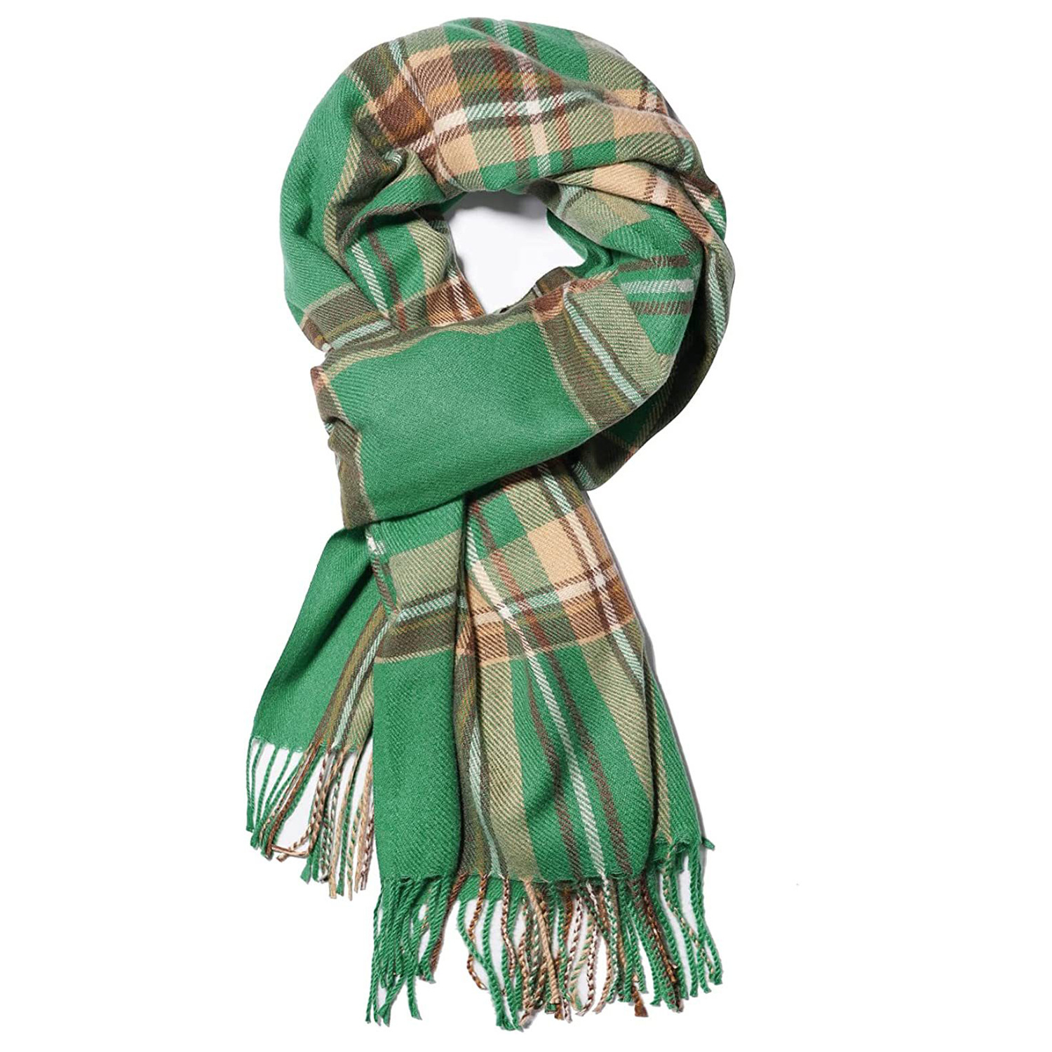 厂家可定制保暖时尚冬季流行梭织格子围巾