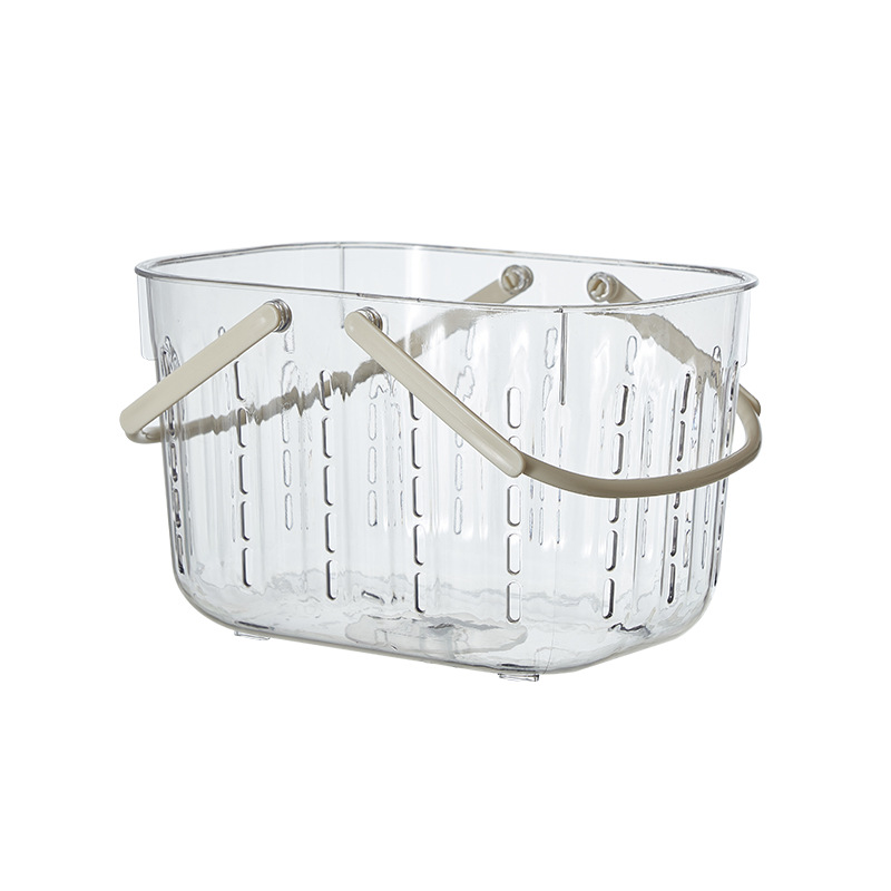 Storage basket, bathroom bath and toiletry basket, carrying basket, transparent carrying basket, bathing basket, bath basket, dormitory student bath products Item Picture