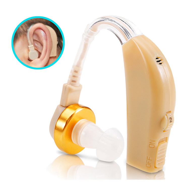 Cross-border exclusive JZ-1088F2 hearing aid USB charging elderly sound amplifier behind-the-ear small hearing aid details Picture