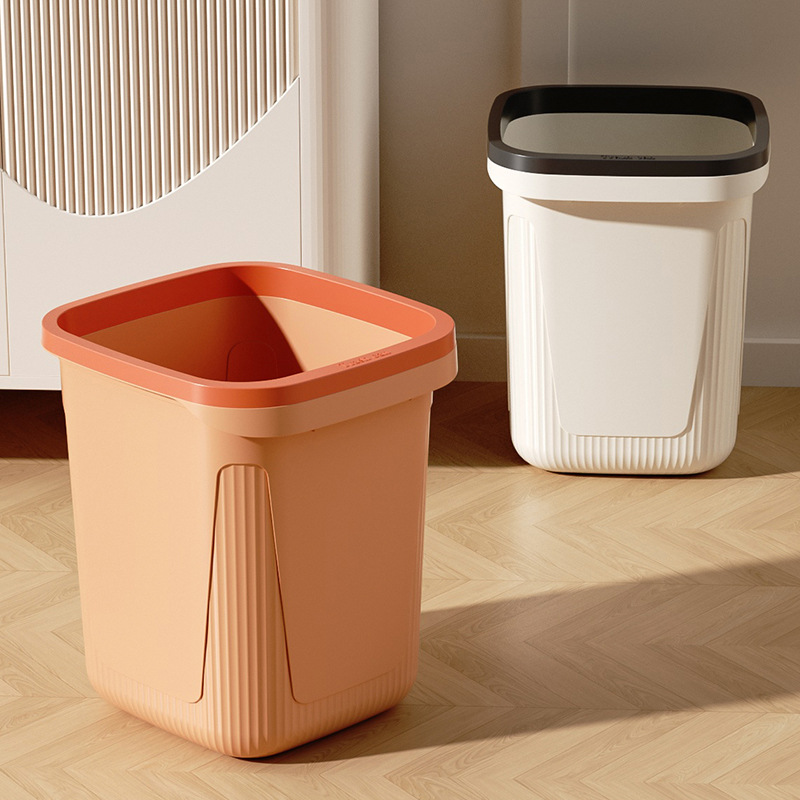 Kitchen Garbage Can Household Advanced Pressure Ring Thickened Large Capacity Garbage Basket Bedroom Living Room Office Garbage Can Application Scenario