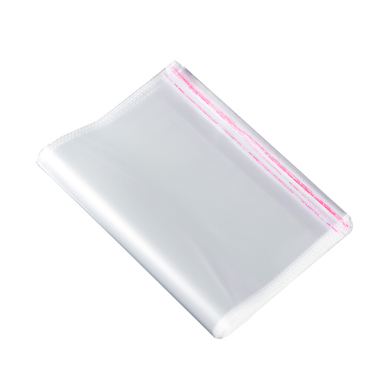 OPP self-adhesive album self-adhesive bag, book self-sealing packaging bag, transparent plastic bag, 8 threads, 18*27cm Specification image