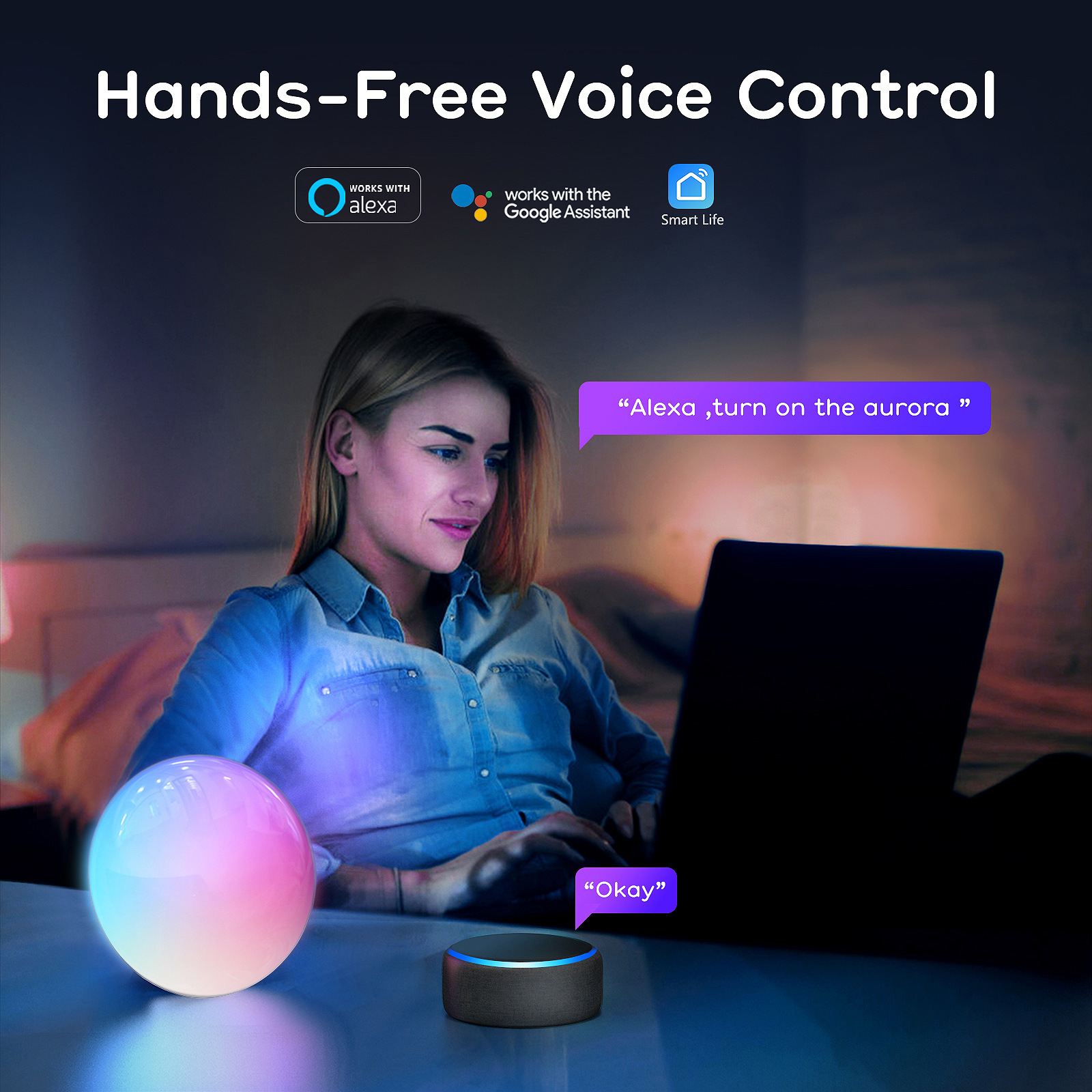 ZN Graffiti WIFI Smart Ceiling Light Alexa Google Ultra-Thin and Simple Bluetooth RGBCW Seven-color Bedroom Light Specification image