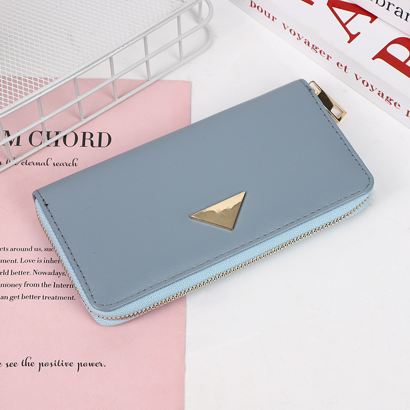 New Simple Women's Purse Long Hand Bag Mobile Phone Bag Large Coin Wallet Large Capacity Card Bag details Picture
