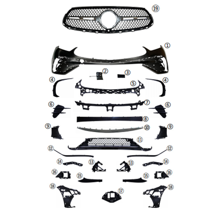Applicable to 2023 Mercedes-Benz GLC-Class X254 vehicle parts, plastic parts, sheet metal parts, appearance automotive accessories Item Picture