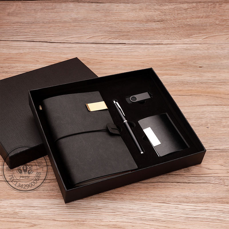 U盘套装 名片盒礼品地产学习公司商务年会活动赠送笔记本礼品套装详情图3