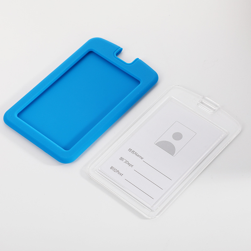 Silicone card, acrylic card, work ID, employee name tag, ID card holder, work ID, name tag, access control card holder Specification image