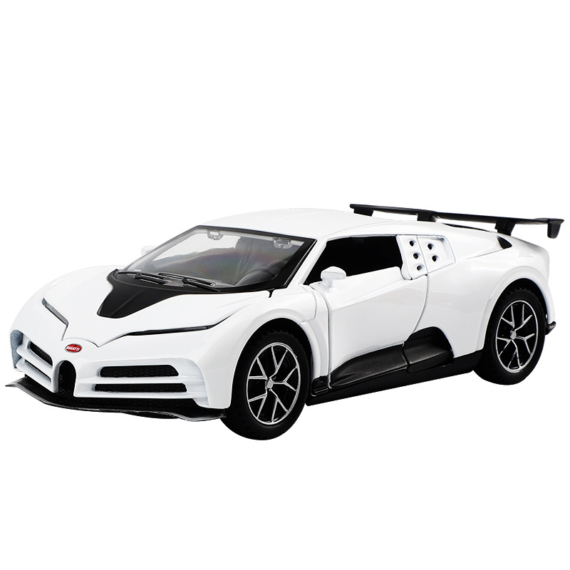 1:32 scale simulation Bugadi Centenary Commemorative alloy toy sports car Sound and Light Force children's car gift Item Picture