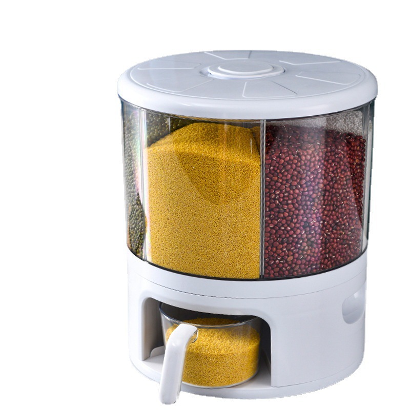 Household grain storage bucket full figure
