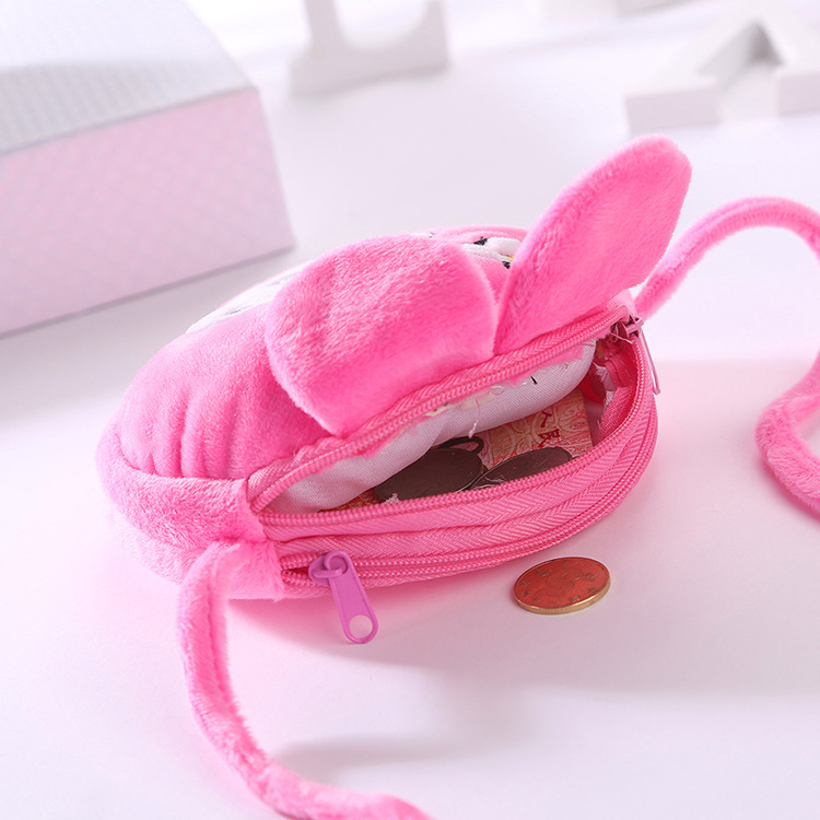 New Korean-style cartoon cute children's plush crossbody bag, girl's single-shoulder crossbody bag, baby's versatile small change bag Application Scenario