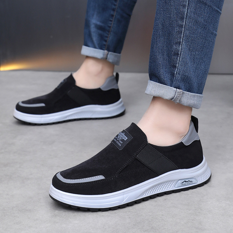 Men's Spring and Autumn new anti-slip sports shoes, durable thick-soled breathable cross-border shoes wholesale fashionable and casual men's shoes Specification image