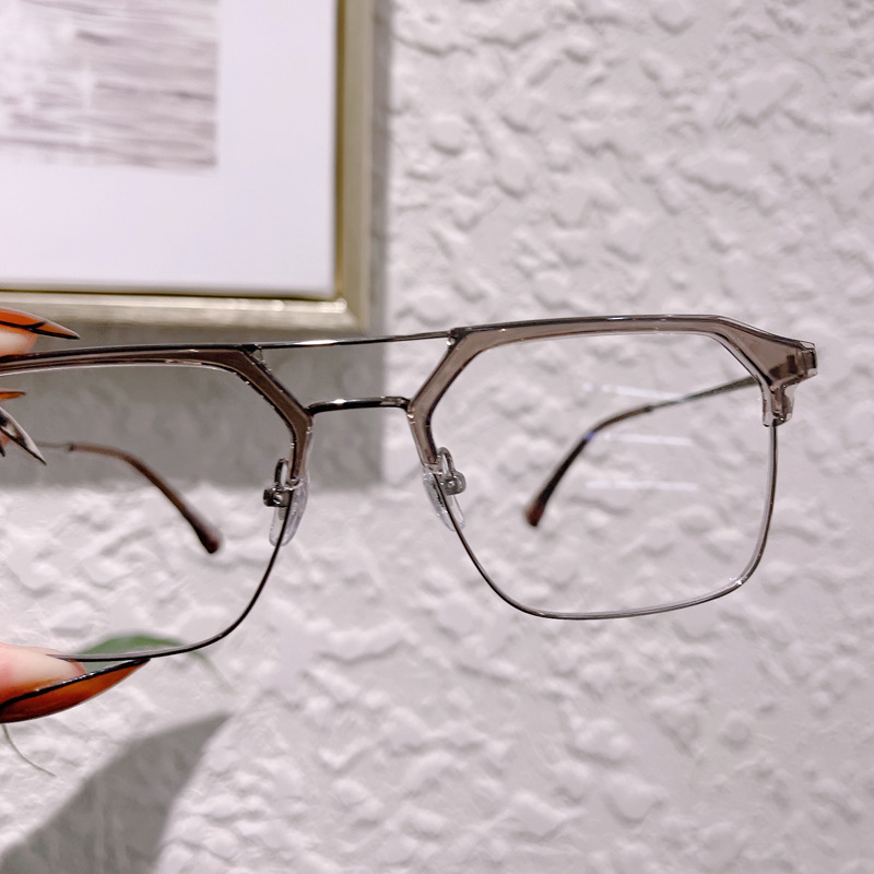 防蓝光平光镜68087金属眼镜框韩版个性装饰镜近视眼镜架批发详情图2